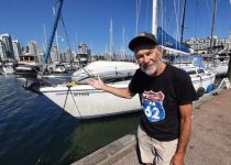 Posted Aug.14: Hugh Beard and his sailboat the Leilani