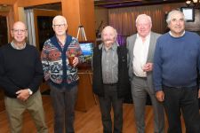 Michael Varga, Neil Simpson, Marv Coulthard, Ron Ireland and Brian Schecter on October 23 at the Royal Vancouver Yacht Club.