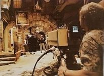 7. 1978. Ray on set of "Rich Little's Christmas Carol".