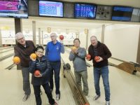 Runners Up Team for the Bingo Game - and no they don't get to take the bowling balls home to practice!  - Michael Taylor-Noonan, Marichu Torrijos, Neil Gillon, Ding Torrijos and Rod Mundy.