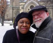 Viola Joyce Forde & Dan Philips in Toronto staying warm this winter. 