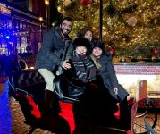 Dee with friends at the Distillery.