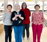 The Bronze medalists in Bingo- Eleanor Taylor-Noonan, Lynn Gillon ,Lori Mundy, Lillian Hanson