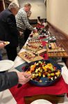 The buffet table