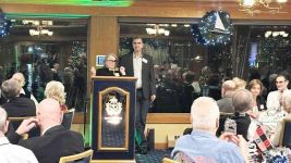 Helene Dupre-Espeut and Denis Grenier bring greetings from the CBCPNA