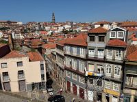 View of Porto from main cathedral. Every city, town and village is built around one, always old and well kept.