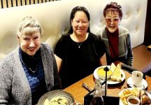 Peggy Oldfield Louella Quan Charlston and Beverley Takeuchi at Chameleon’s in Maple Ridge on January 21 – in celebration of Peggy's birthday which was the 17th.