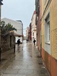 The rain catches up with us in Spain